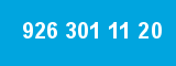 926 301 11 20 926 301 11 20